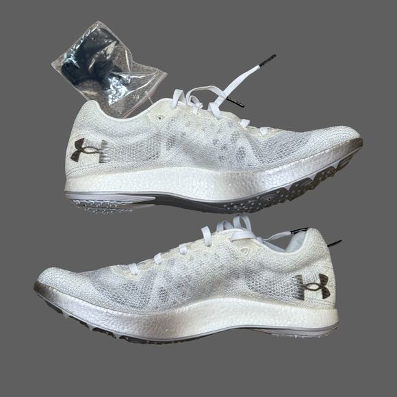 Under Armour Shakedown Elite Track White Halo Grey 3026442-100 New M9 W10.5 NWT - Picture 2 of 8
